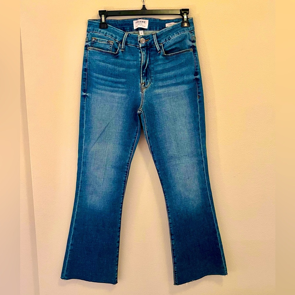 EUC Frame Le Crop Mini Boot 👖